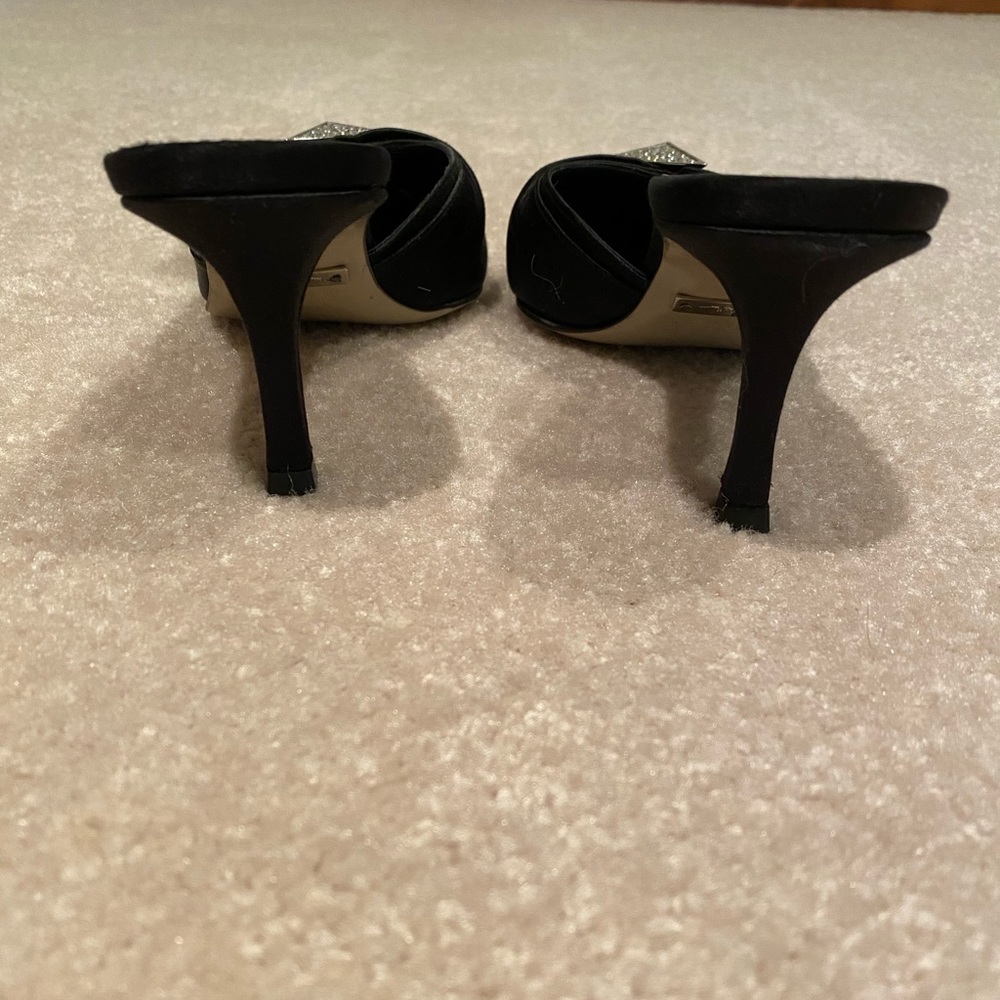 Nicole Miller Satin Slides Size 6 Nib - image 4